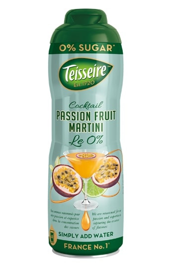 Siirup TEISSEIRE, Passion Fruit Martini, ilma suhkruta, 0,6l