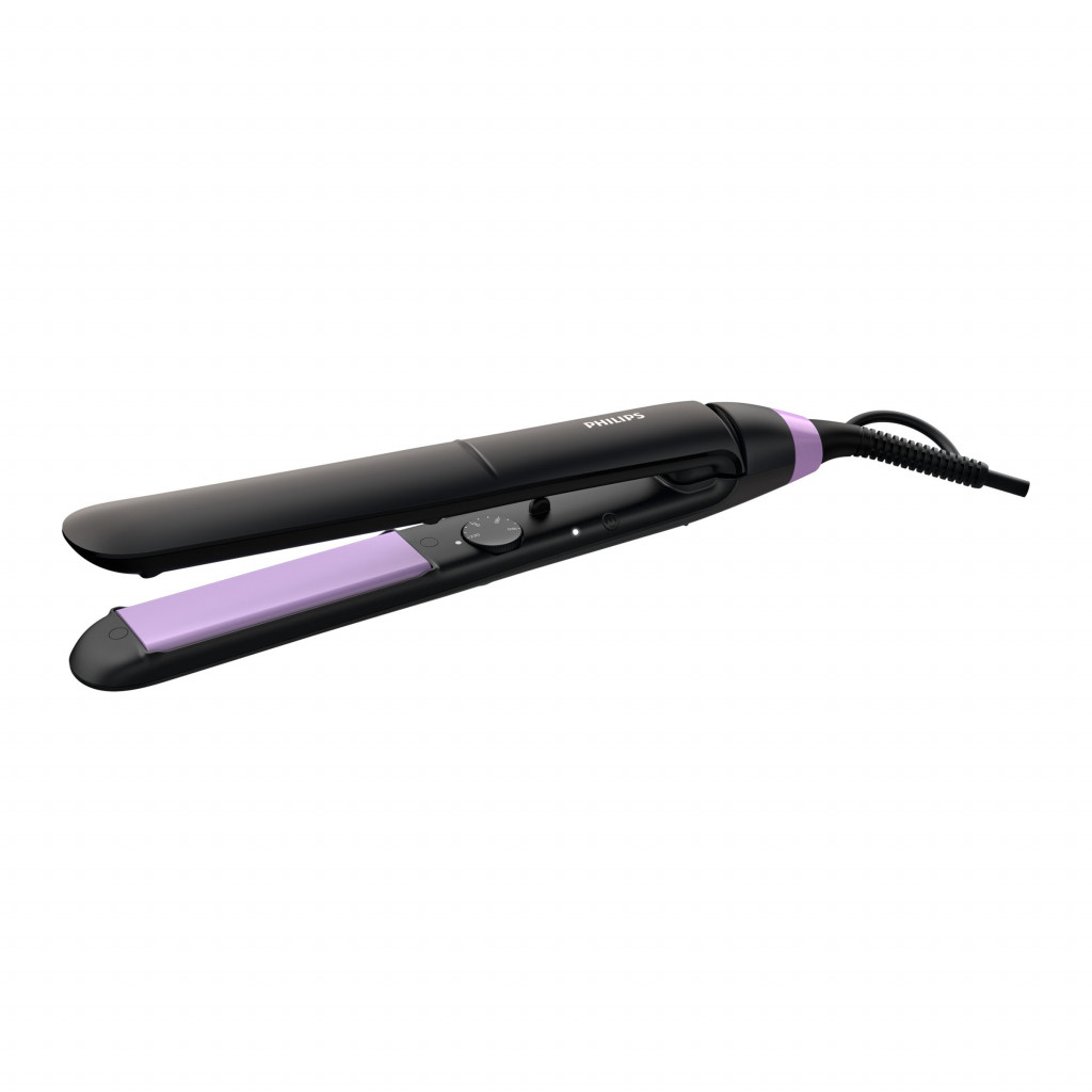 Philips ThermoProtect Hair straightener BHS377/00 StraightCare Essential Ceramic heating system, Number of temperature settings 10, Display No, Temperature (max) 230 °C, Black/Pink