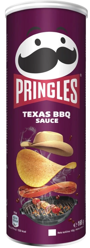 Krõpsud PRINGLES Barbeque, 165g (kogus 2 tükki)