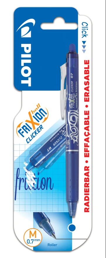 Tindipliiats Frixion Clicker 0,7 mm, sinine, blistris