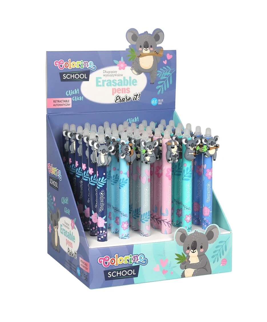 Tindipliiats COLORINO Koala 0,5mm, sinine, kustutatav (kogus 3 tükki)