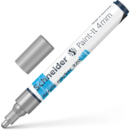 Akrüülmarker SCHNEIDER Paint-it 320, 4mm, hõbedane