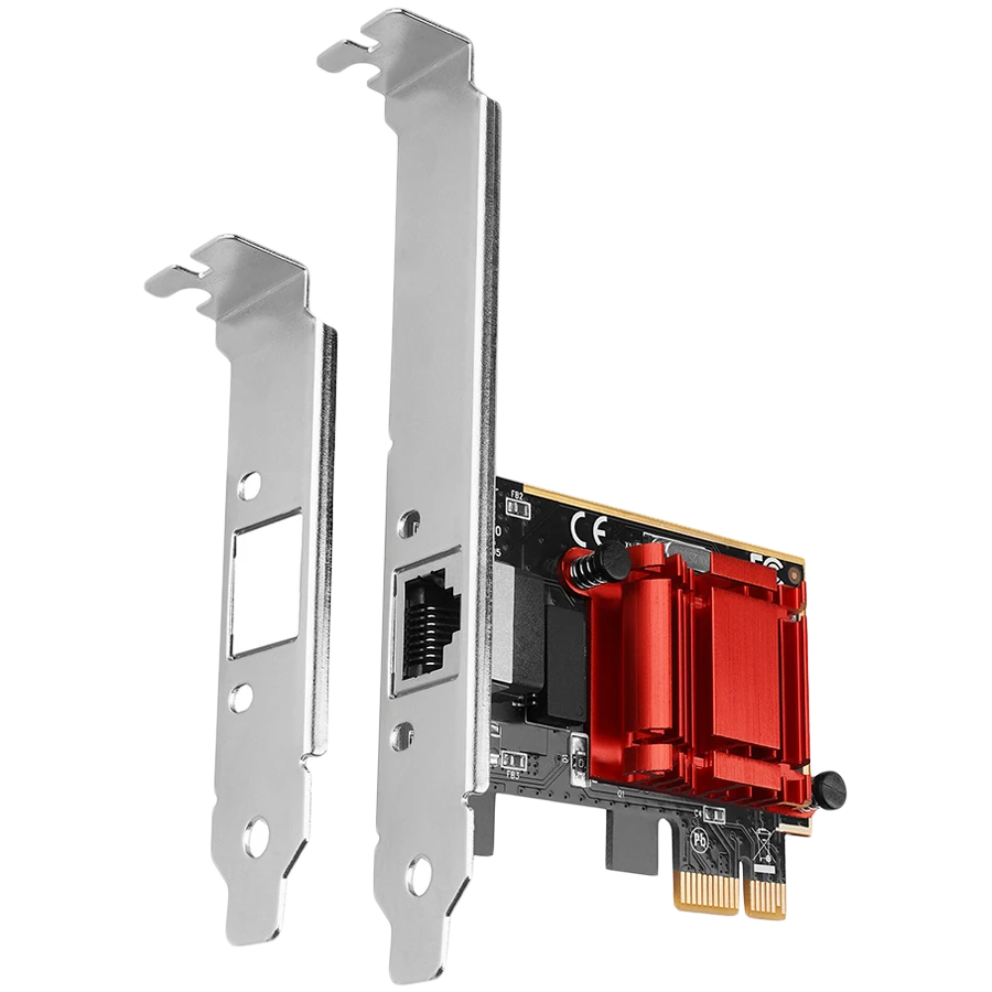 Gigabit Ethernet PCI-Express network card with Intel I210AT chipset with PXE support.
