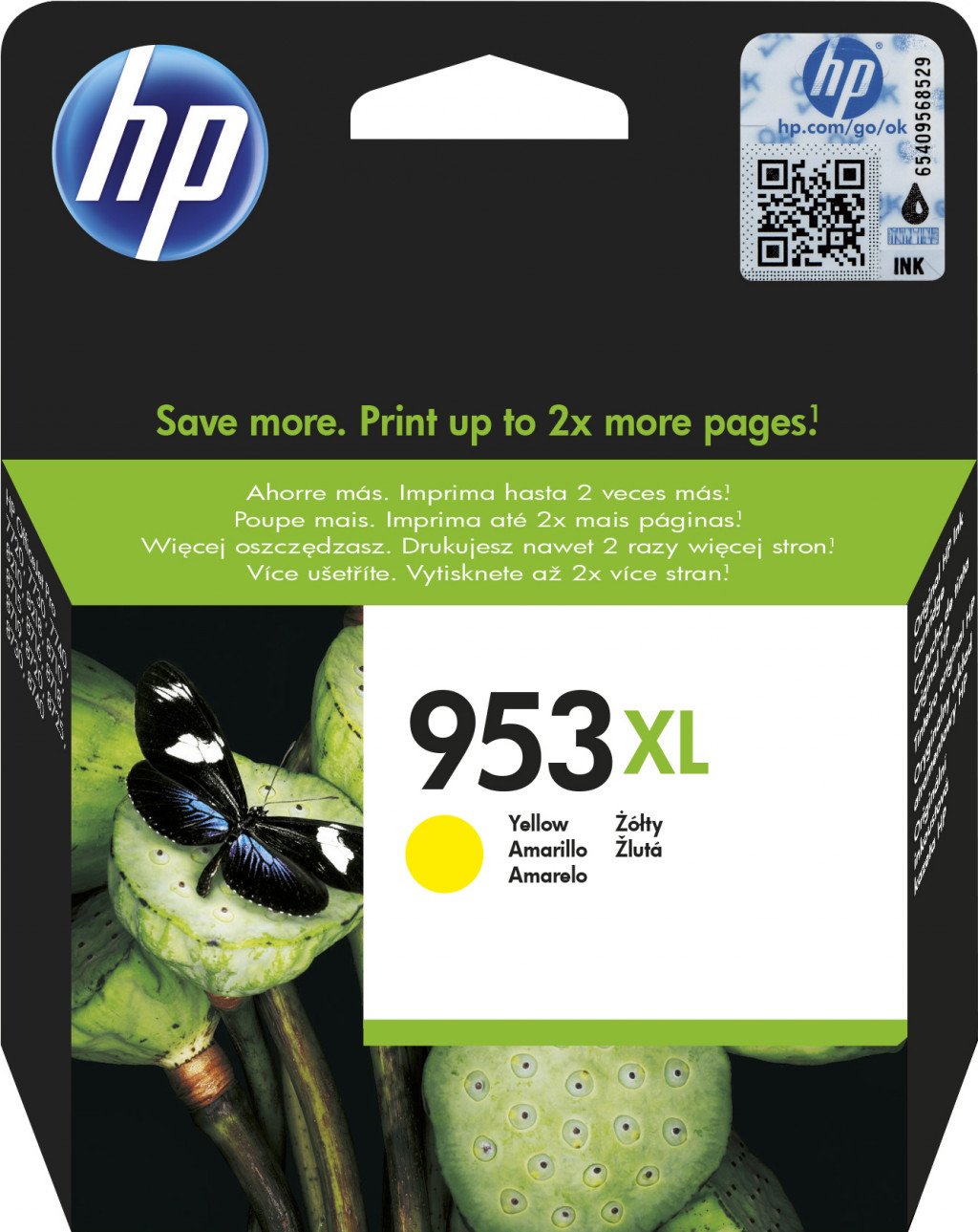 Ink Cartridge HP No.953XL (F6U18AE) YL 1600pages OEM