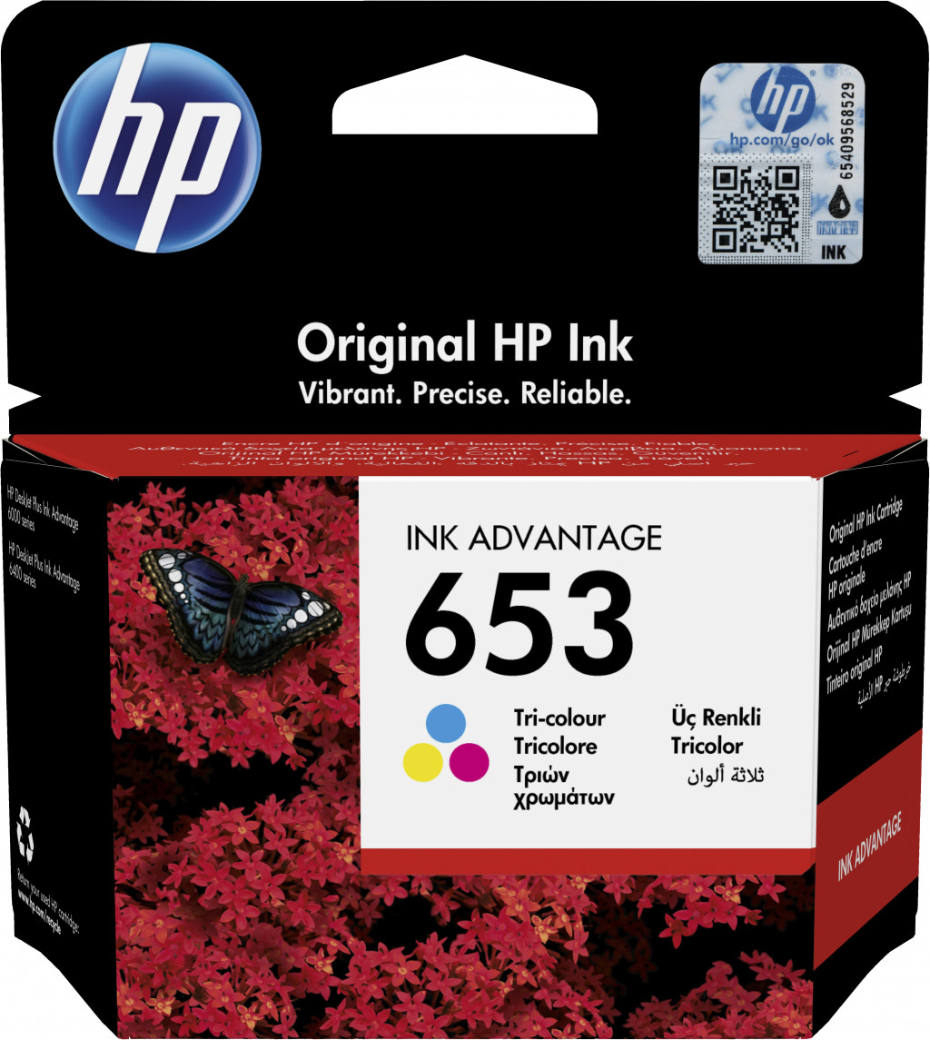 Ink Cartridge HP No.653 (3YM74AE) 200copies CMY OEM