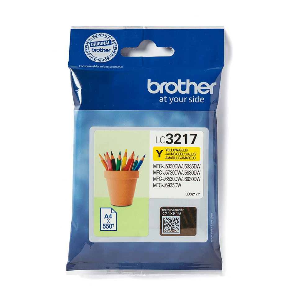 Ink cartridge Brother LC3217 YL 550psl COMPATIBLE