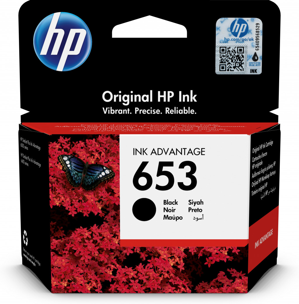Ink Cartridge HP No.653 (3YM75AE) 360copies BK OEM