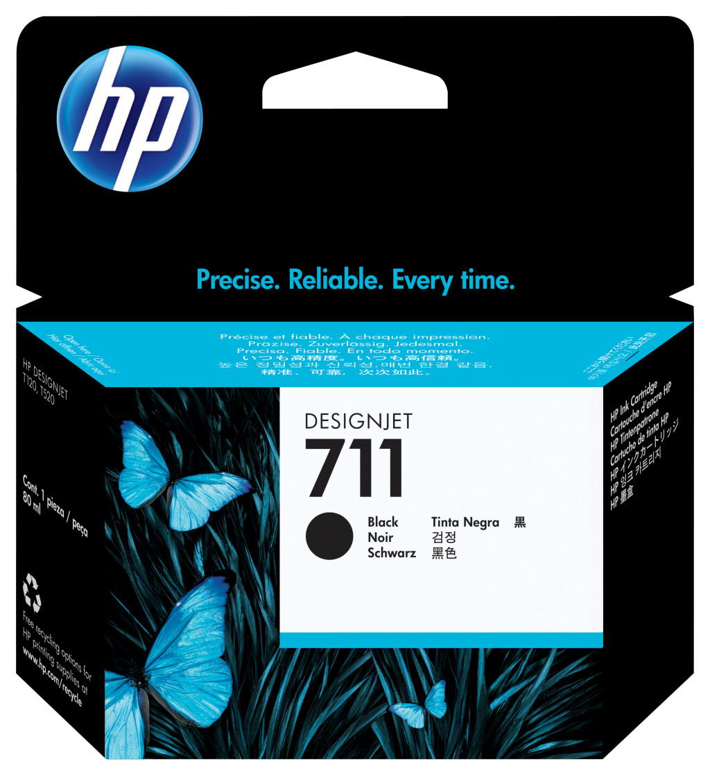 Ink Cartridge HP No.711 (CZ133A) BK 80ml OEM