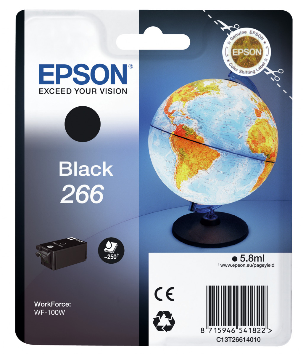 Ink Cartridge EPSON T2661 (C13T26614010) BK 250pages OEM