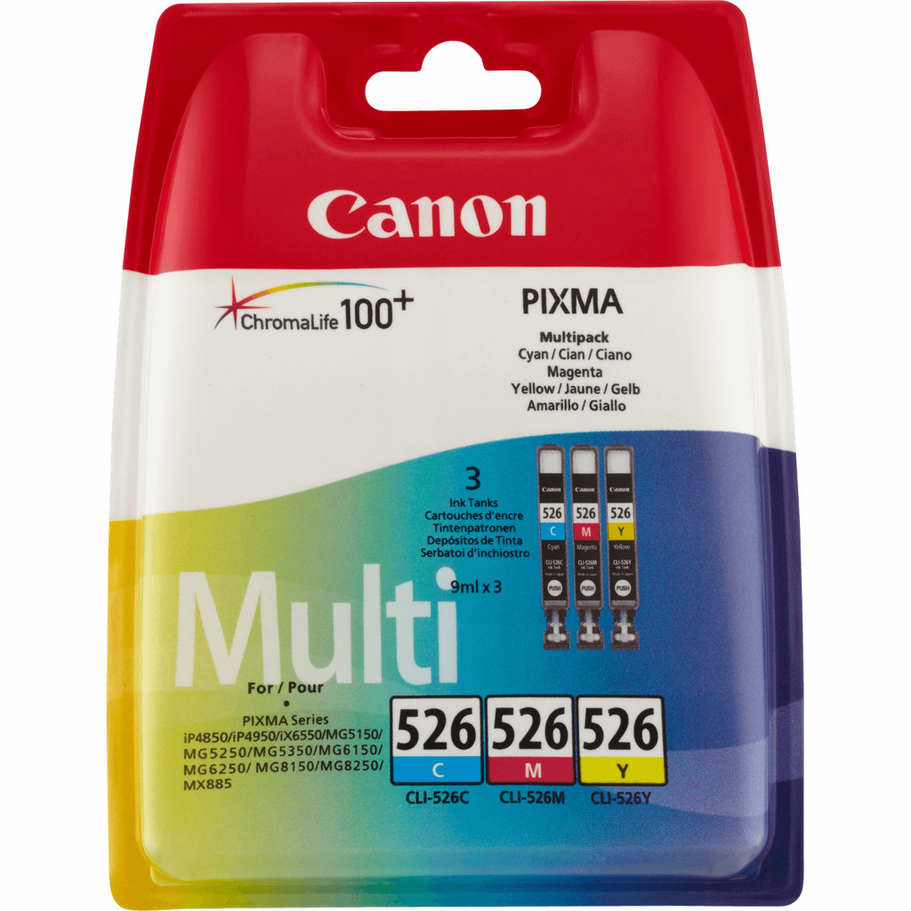 Ink Cartridge Canon CLI-526 CMY 500pages OEM