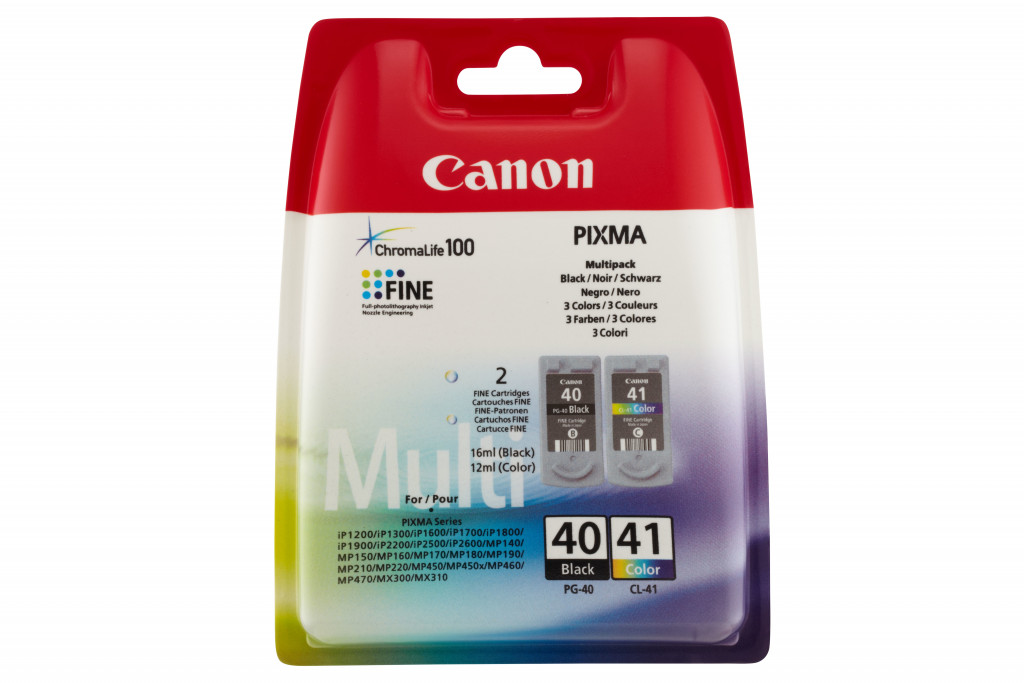 Ink Cartridge Canon PG-40/ CL-41 CMYK 312/ 490pages OEM
