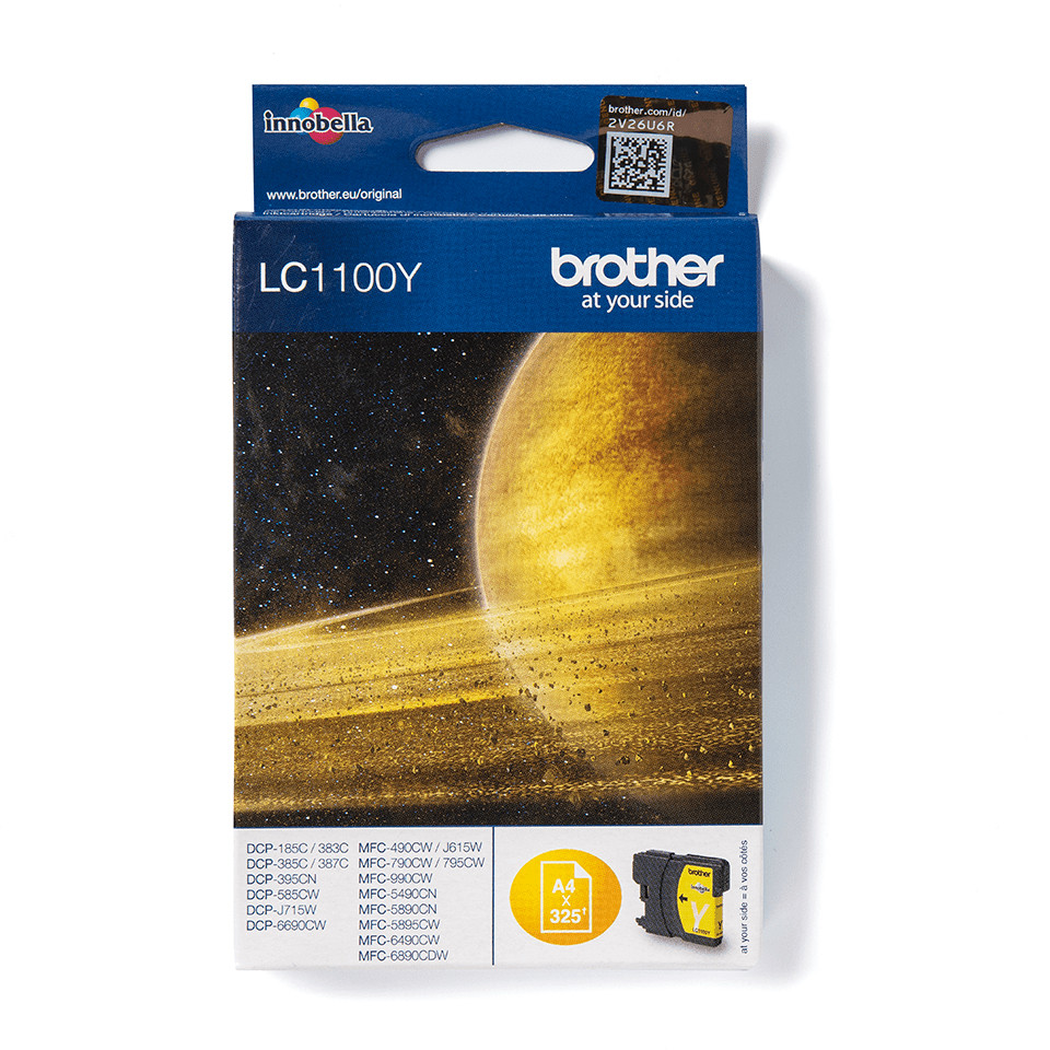Ink Cartridge Brother LC1100/LC980XL/LC985X YL 12ml Compatible