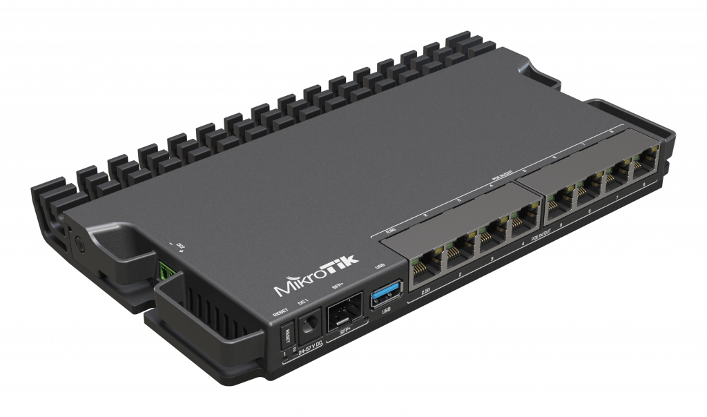 RouterBOARD | RB5009UPr+S+IN | No Wi-Fi | 10/100 Mbps (RJ-45) ports quantity | 10/100/1000 Mbit/s | Ethernet LAN (RJ-45) ports 7 | Mesh Support No | MU-MiMO No | No mobile broadband