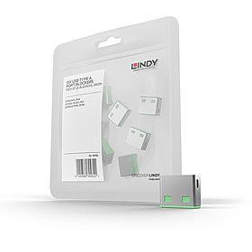 Lindy 40461 pordilukk USB tüüp A Roheline Akrüülnitriil butadieen stüreen (ABS) 10 tk