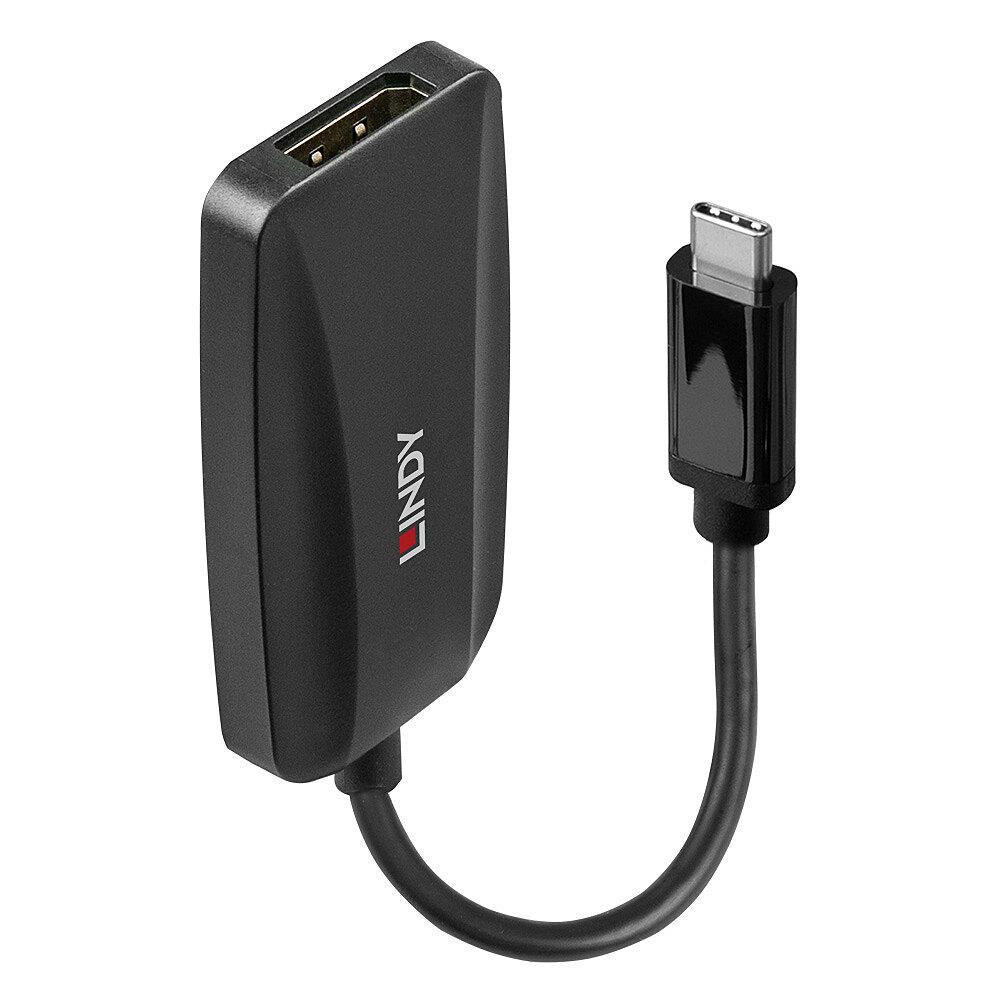 Lindy 43337 videokaabliadapter 0,13 m USB tüüp-C DisplayPort Must