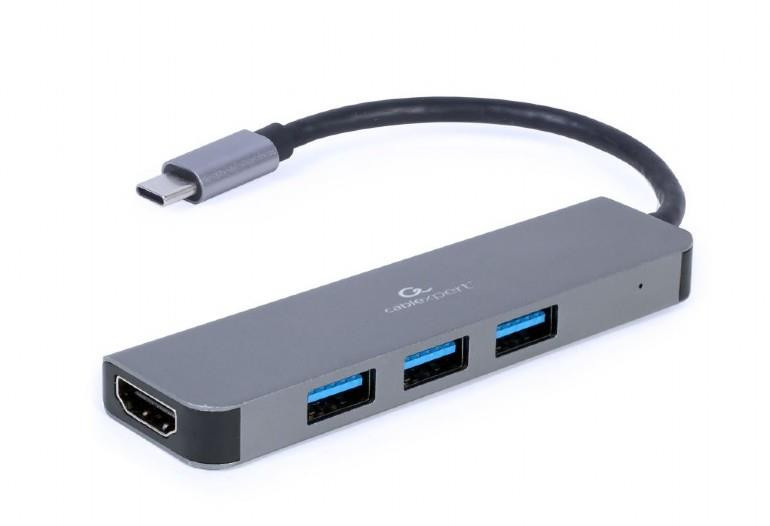 I/O ADAPTER USB-C TO HDMI/USB3/2IN1 A-CM-COMBO2-01 GEMBIRD