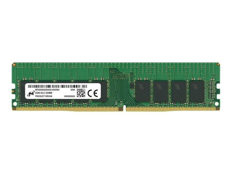 Server Memory Module|MICRON|DDR4|16GB|UDIMM/ECC|3200 MHz|CL 22|1.2 V|MTA9ASF2G72AZ-3G2F1R