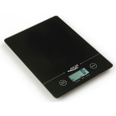 Adler Kitchen scales Adler AD 3138  Maximum weight (capacity) 5 kg Graduation 1 g Display type LCD Black