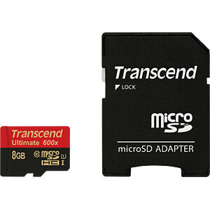 Transcend Micro SD 600X Class 10 U1 8GB mälukaart