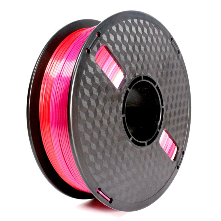 Flashforge Filament, PLA Silk Rainbow | 3DP-PLA-SK-01-RP | 1.75 mm diameter, 1kg/spool | Red/Purple