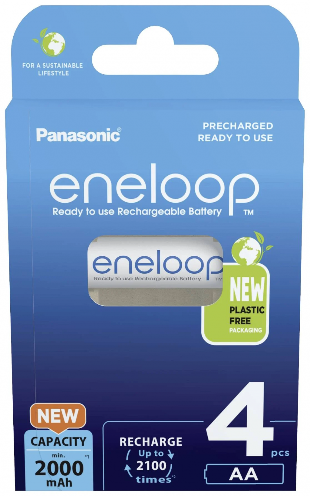 Panasonic | ENELOOP BK-3MCDE/4BE | AA | 2000 mAh | 4 pc(s)