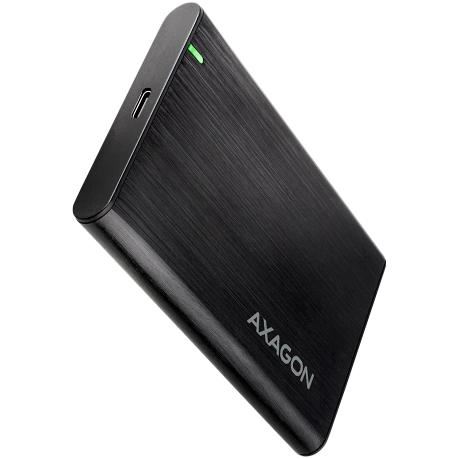 AXAGON EE25-A6C USB-C 3.2 Gen 1 - SATA 6G 2.5" External SCREWLESS ALU RAW box BLACK