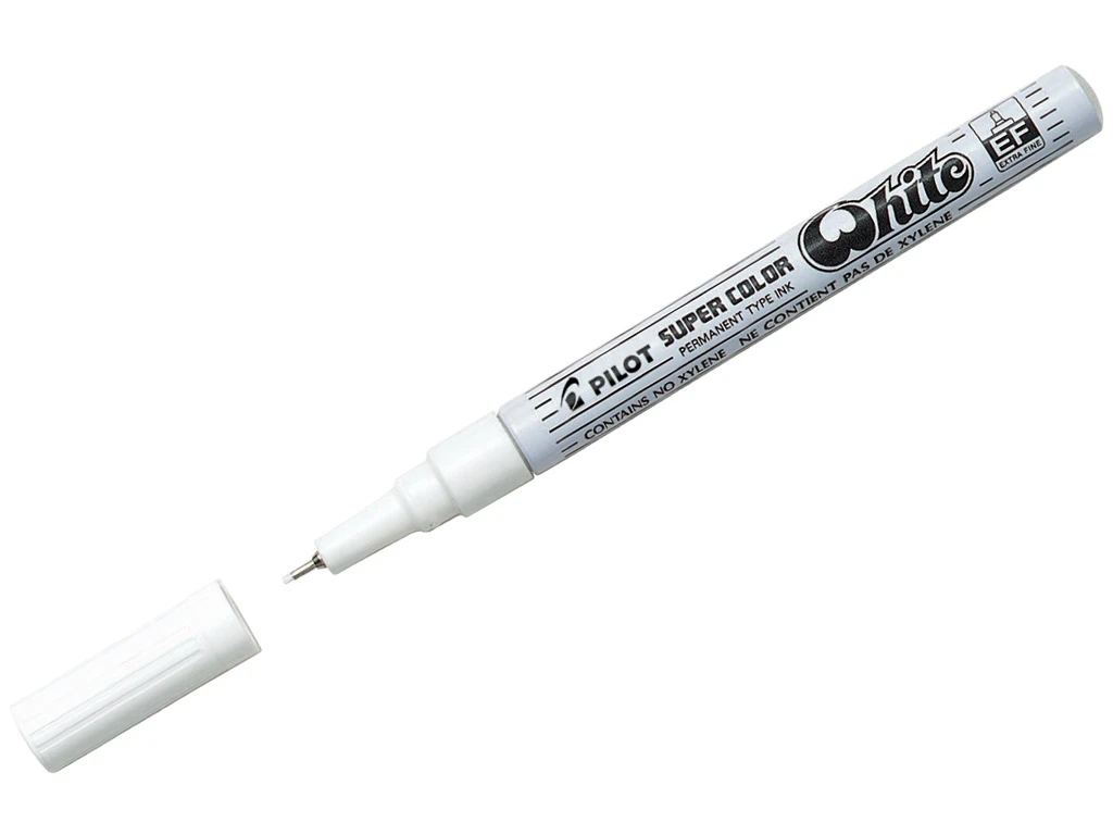 Marker permanentne PILOT Supercolour 1.0 mm,Fine  88018,valge