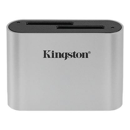 Kingston Technology Workflow SD Reader Must, Hõbe