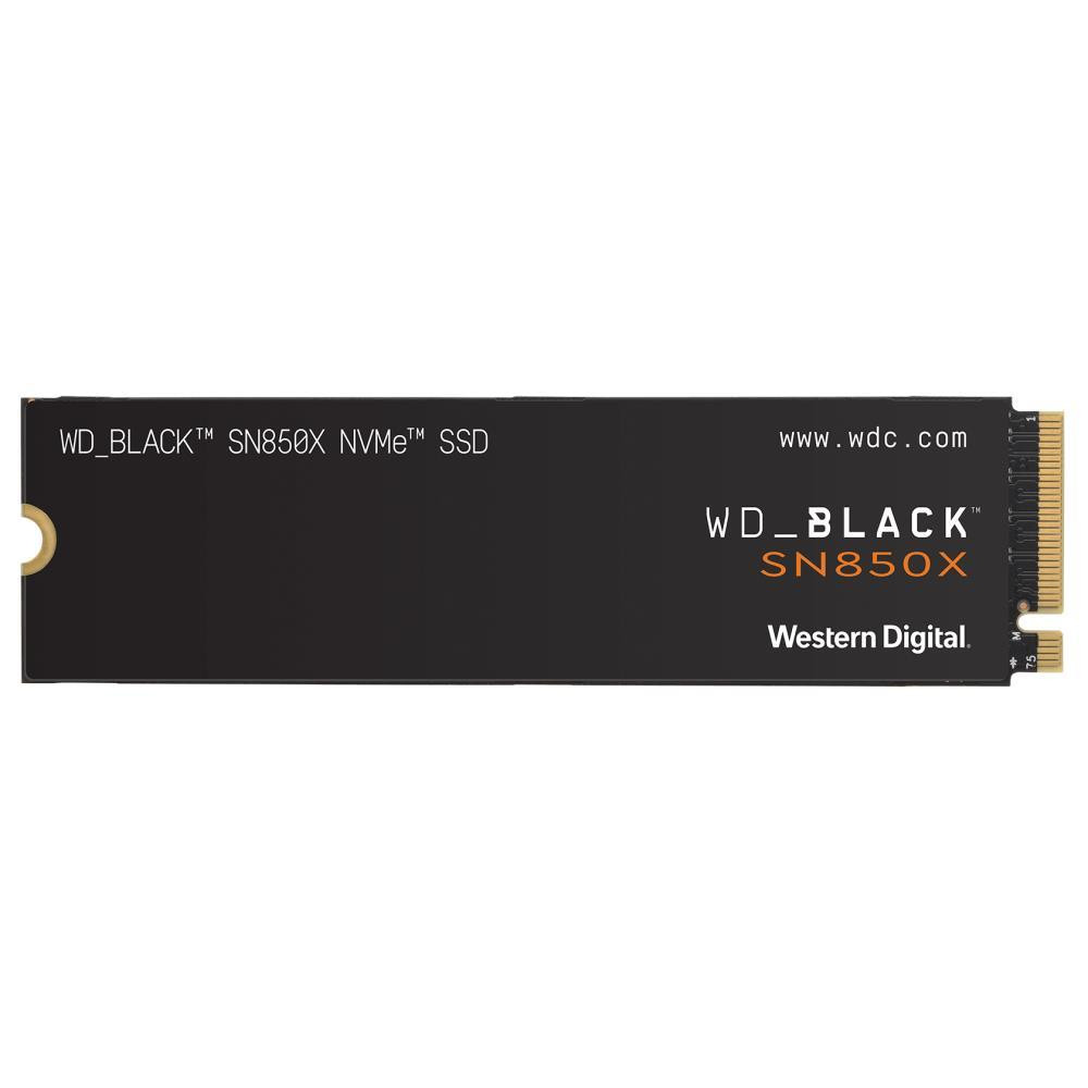 SSD|WESTERN DIGITAL|Black SN850X|1TB|M.2|PCIE|NVMe|Write speed 6300 MBytes/sec|Read speed 7300 MBytes/sec|2.38mm|TBW 600 TB|WDS100T2X0E