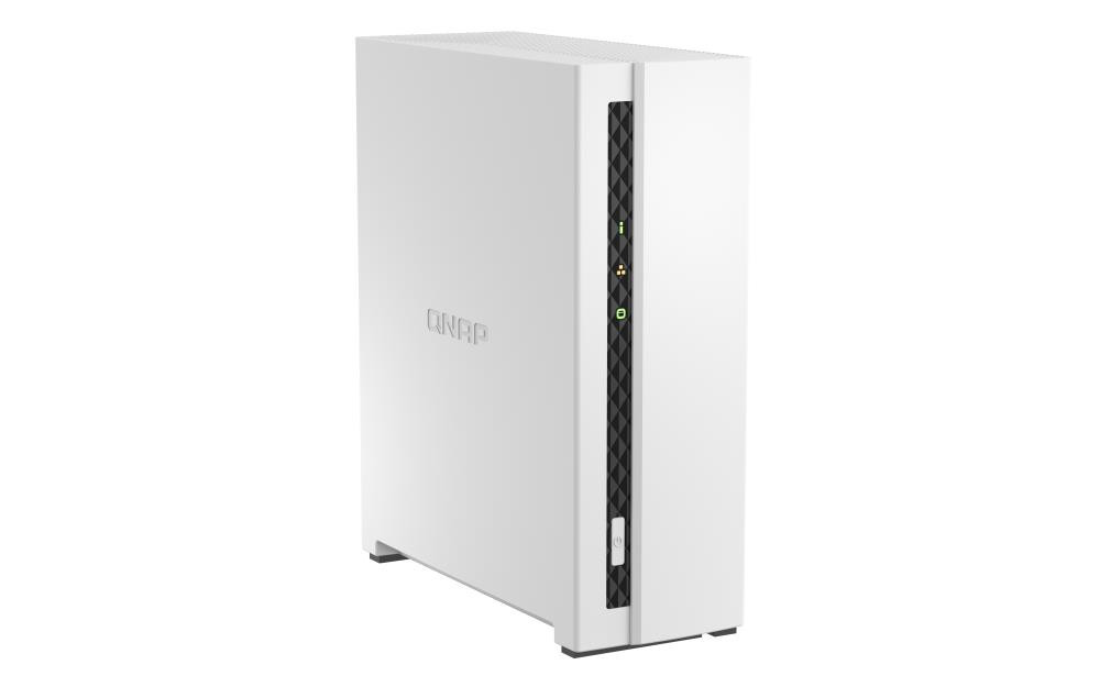 QNAP TS-133 võrkupääsu- ja varundusserver NAS Tower Ethernet LAN Valge