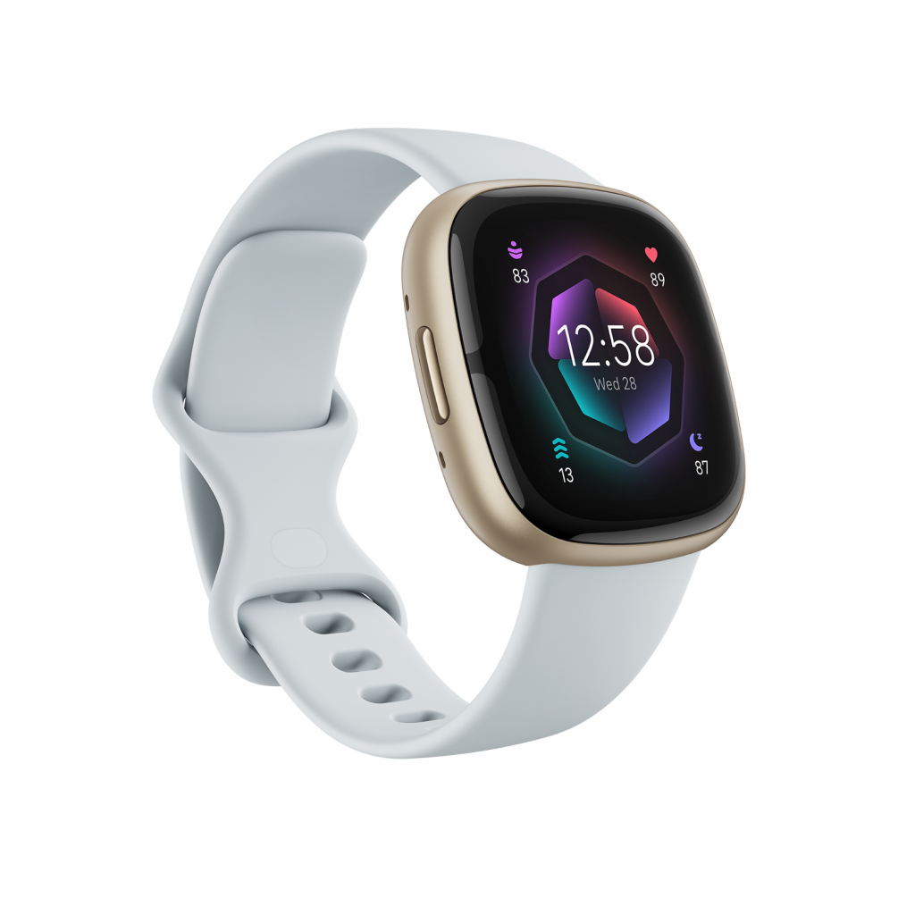 Sense 2 | Smart watch | NFC | GPS (satellite) | AMOLED | Touchscreen | Activity monitoring 24/7 | Waterproof | Bluetooth | Wi-Fi | Blue Mist/Soft Gold
