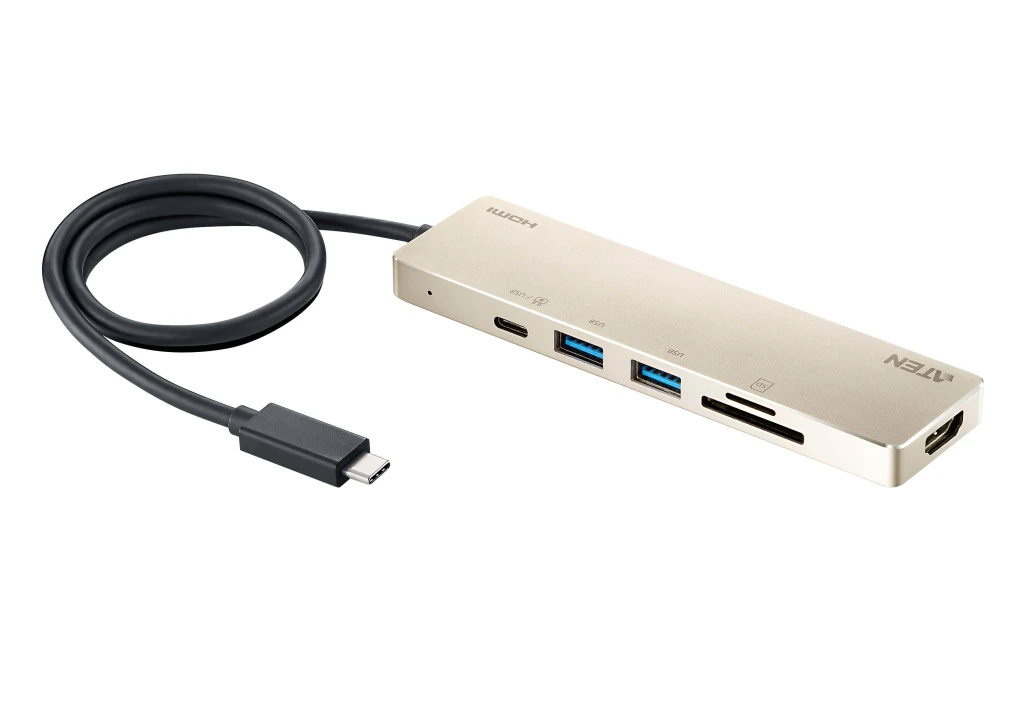Aten UH3239 USB-C Multiport Mini Dock with Power Pass-Through | Aten | USB-C Multiport Mini Dock with Power Pass-Through | UH3239 | Dock