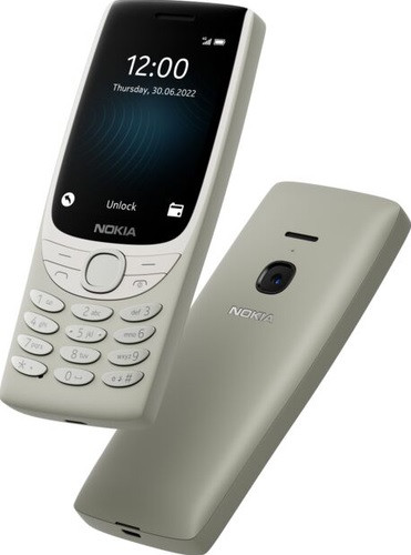 Nokia 8210 TA-1489  Sand, 2.8 ", TFT LCD, 240 x 320, Unisoc, T107, Internal RAM 0.048 GB, 0.128 GB, microSDHC, Dual SIM, Main camera 0.3 MP, 1450  mAh