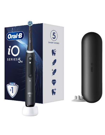 Oral-B | Electric Toothbrush | iO5 | Rechargeable | For adults | Number of brush heads included 1 | Number of teeth brushing modes 5 | Matt Black