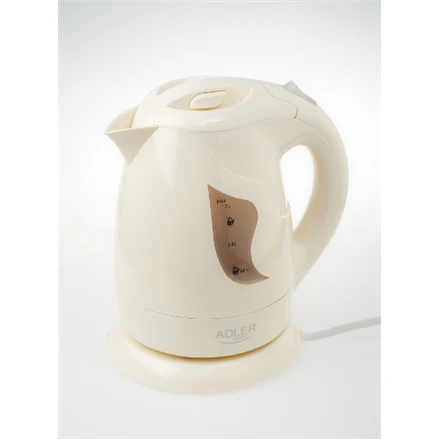 Adler | Kettle | AD 08 b | Standard | 850 W | 1 L | Plastic | 360° rotational base | Beige