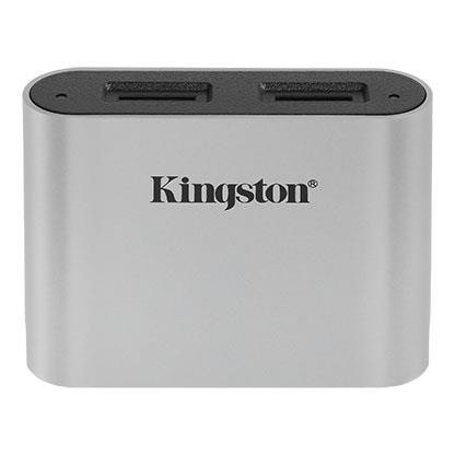 Kingston Technology Workflow microSD Reader Must, Hõbe