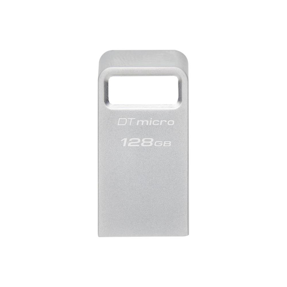 Kingston Technology DataTraveler Micro USB-välkmälu 128 GB USB tüüp A 3.2 Gen 1 (3.1 Gen 1) Hõbe