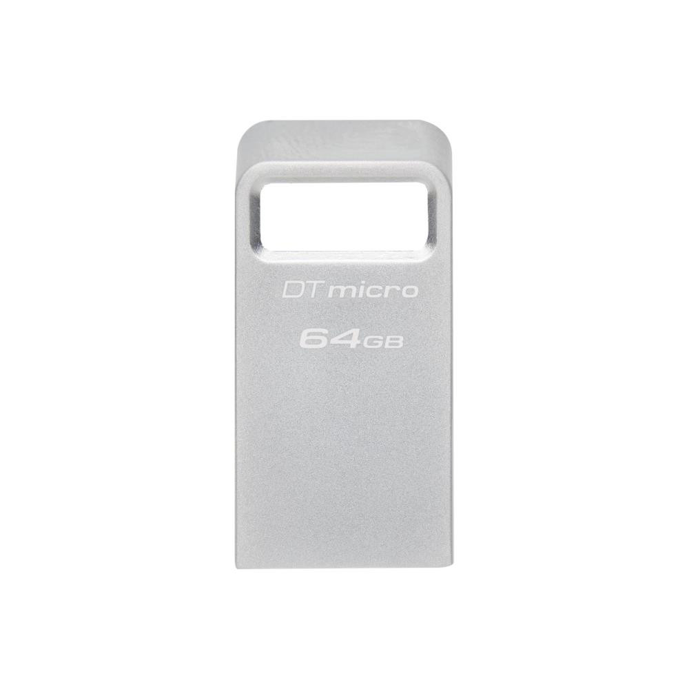 Kingston Technology DataTraveler Micro USB-välkmälu 64 GB USB tüüp A 3.2 Gen 1 (3.1 Gen 1) Hõbe