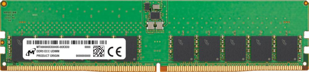 Server Memory Module|MICRON|DDR5|32GB|UDIMM/ECC|4800 MHz|CL 40|1.1 V|MTC20C2085S1EC48BA1R