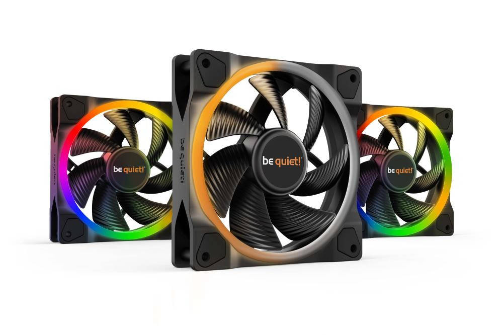 be quiet! Light Wings | 120mm PWM Triple Pack Arvuti korpus Ventilaator 12 cm Must 3 tk