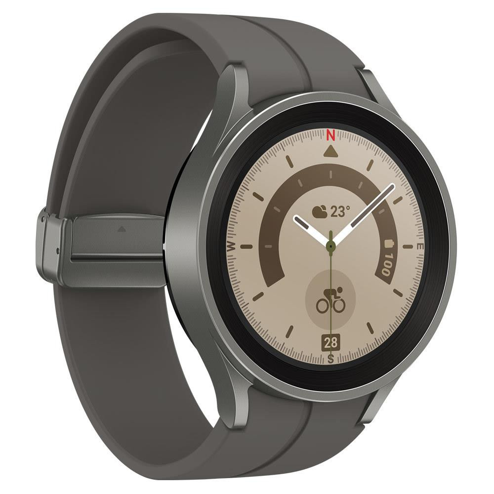 Samsung Galaxy Watch5 Pro 3,56 cm (1.4") OLED-ekraan 45 mm Digitaalne 450 x 450 pikslit Puutetundlik ekraan Titaanium WiFi GPS (satelliit)