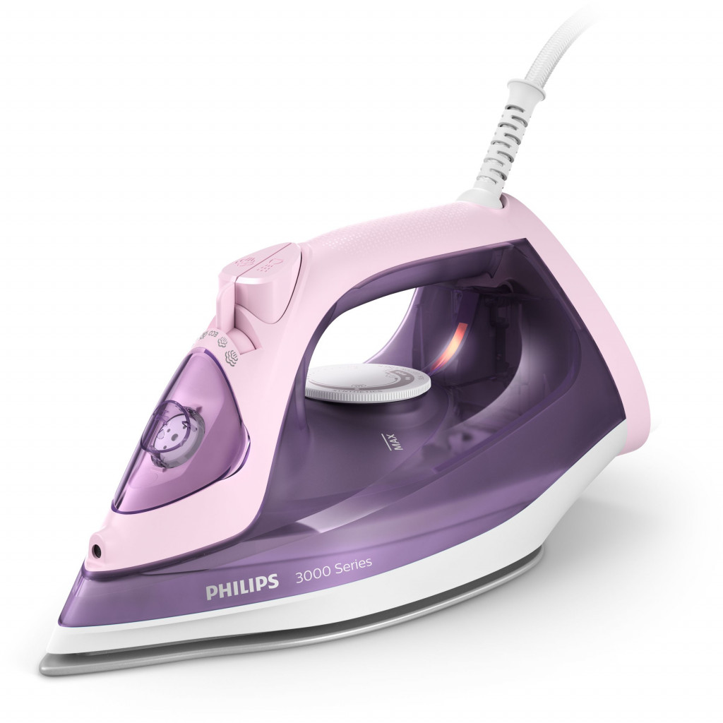 Philips DST3020/30	 Steam Iron, 2200 W, Water tank capacity 300 ml, Continuous steam 35 g/min, Pink