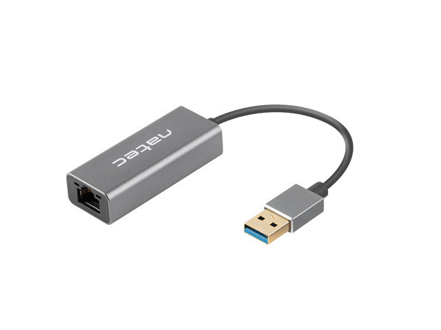 Natec Ethernet Adapter, Cricket USB 3.0, USB 3.0 to RJ45, Black Natec Ethernet Adapter Network Card NNC-1924 Cricket USB 3.0