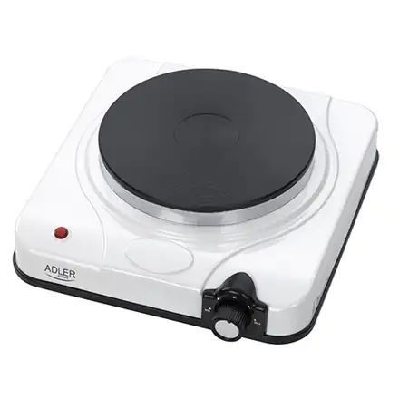 Adler | Free standing table hob | AD 6503 | Number of burners/cooking zones 1 | Electric stove | 1500 W | White | Electric