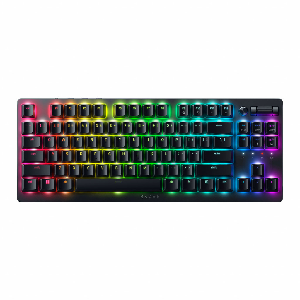 Razer | Gaming Keyboard | Deathstalker V2 Pro Tenkeyless | Gaming Keyboard | RGB LED light | US | Wireless | Black | Bluetooth | Optical Switches (Linear) | Wireless connection