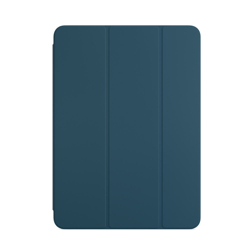 Apple | Smart Folio | Marine Blue | Folio | for iPad Air (4th, 5th generation) | Polyurethane | The Smart Folio for iPad Air is thin and light and offers front and back protection for your device. It automatically wakes your iPad when opened and puts it to sleep when closed. The Smart Folio attaches magnetically, and you can easily fold it into dif