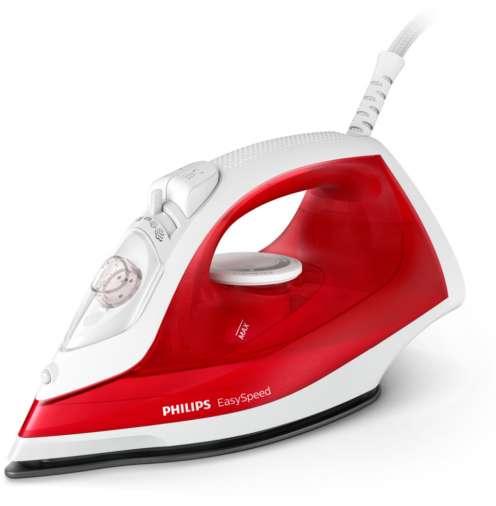 Philips GC1742/40 EasySpeed Steam Iron, 2000 W, Continuous steam 25 g/min, Red