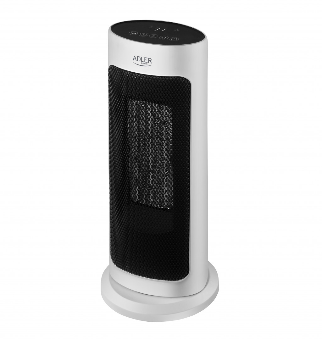 Adler | Tower Fan Heater with Timer | AD 7738 | Ceramic | 2000 W | Number of power levels 2 | Suitable for rooms up to 25 m² | White
