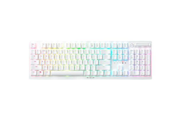 Razer | Optical Gaming Keyboard | Deathstalker V2 Pro | Gaming keyboard | RGB LED light | US | Wireless | White | Purple Switch | Wireless connection