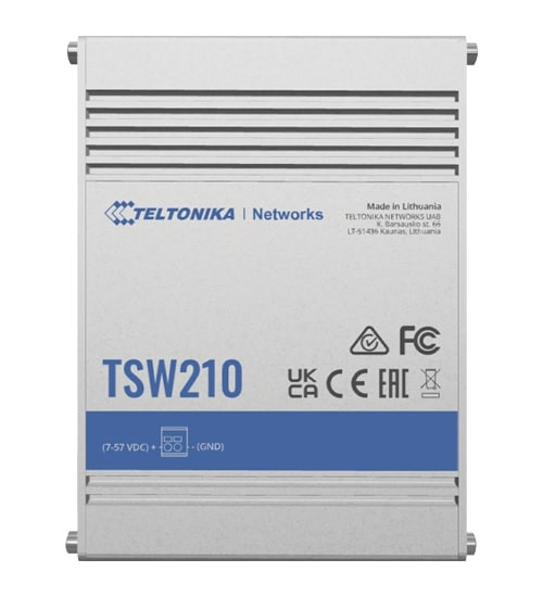 Teltonika | Switch | TSW210 | Unmanaged | Wall mountable | Gigabit Ethernet (copper) ports quantity 8 | SFP ports quantity 2 | 24 month(s)